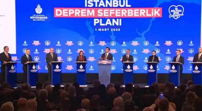İstanbul 'Deprem Seferberlik Planı' açıklandı
