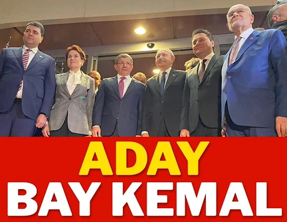 Kemal Kılıçdaroğlu Altılı Masa’nın Cumhurbaşkanı adayı oldu