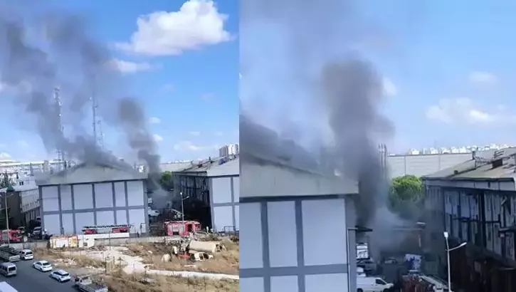 İkitelli sanayi sitesinde yangın: Çok sayıda itfaiye ekibi sevk edildi!