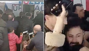 Bursa Büyükşehir Belediye Başkanı Mustafa Bozbey’e saldırı! Basın toplantısı sırasında panik anları kamerada...