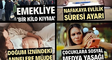 TBMM’de yeni kanun teklifleri: Doğum izni, sosyal medya ve emekli ikramiyesi gündemde