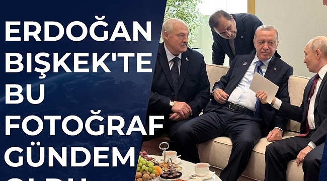 Erdoğan Bişkek'te: Bu fotoğraf gündem oldu