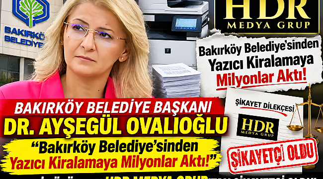 CHP'li Belediye başkanı Dr. Ayşegül Ovalıoğlu , "İHALE HABERİ" yüzünden , HDR MEDYA GRUP 'tan şikayetçi oldu